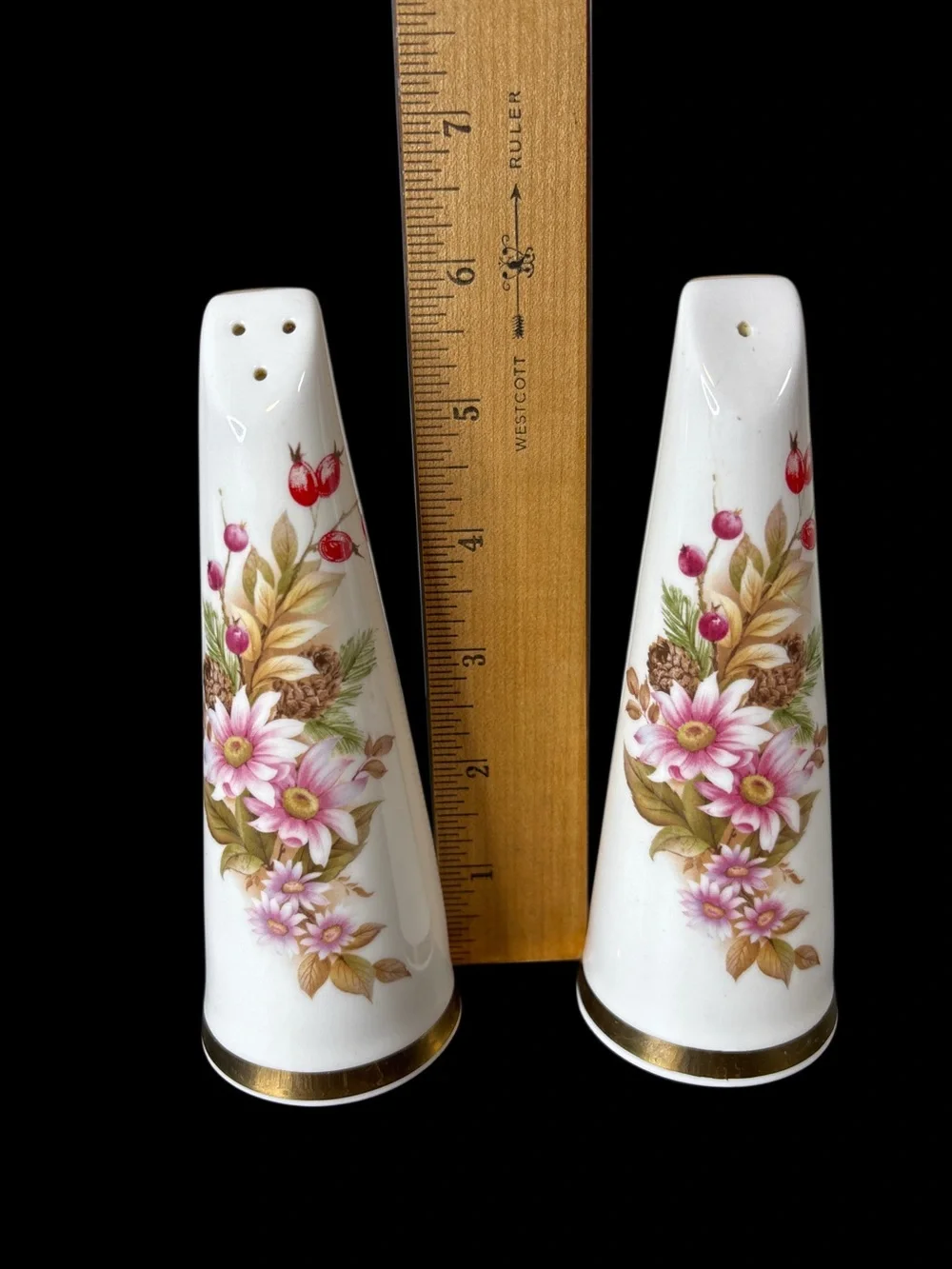 Vintage Stanford Salt and Pepper Shaker Fine Bone China
